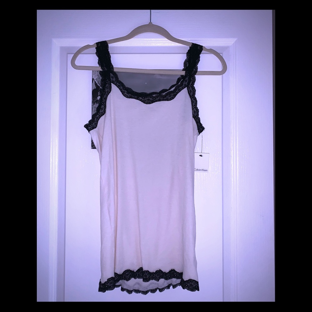 Calvin Klein Lace Trimmed Camisole